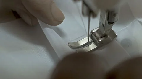 Man works on sewing machine. Stock Footage 61250529