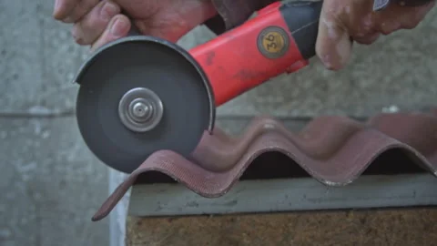 Man Works as a Slate Grinder Stock Footage 252175130