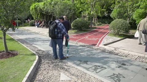 Man write hieroglyph Stock Footage 49063189