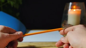 Man, writer or student procrastinating trying to study or write book Stock Footage 85679791