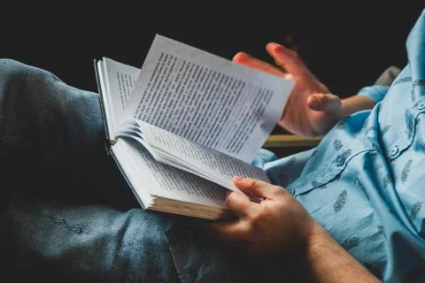 Man writes down his ideas Stock Photos