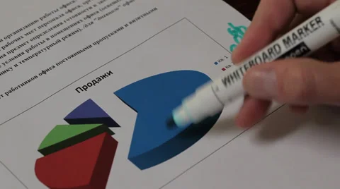 Man writes Video stock 35547916