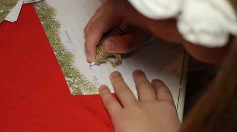 Man writes a letter Vídeo Stock 64896724