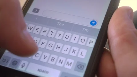 Man writes a sms on smartphone, close-up Stock Footage 71711800