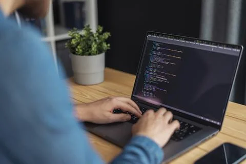 Man writing code 写真素材