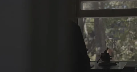 Man Writing On Desk 1 Stock Footage 168780868