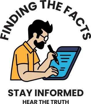 A man is writing on a tablet Stock Illustration