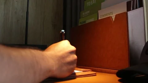 A man wrote "NOW" Stock Footage 247451174