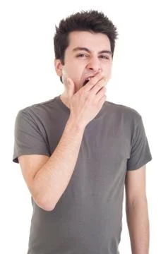 Man yawning Stock Photos