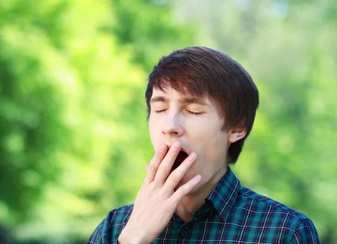 Man Yawning Stock Photos