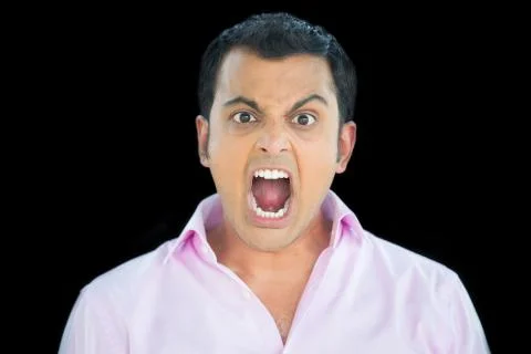 Man yelling Stock Photos