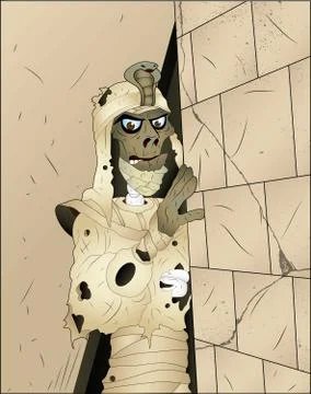 Man of zombies Stock Illustration