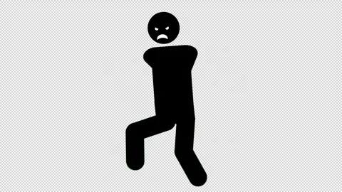 Man_WalkCycle_Angry Vidéo 320206514