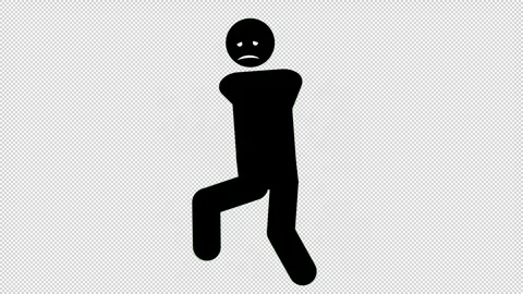 Man_WalkCycle_Sad Vidéo 320206547