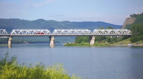 Mana river road bridge 01 Stock Footage 40090284