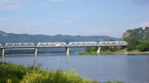 Mana river road bridge 02 Stock Footage 40090291