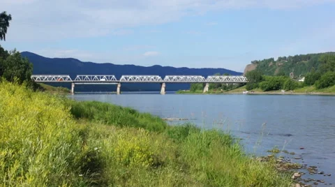Mana river road bridge 03 Stock Footage 40090466