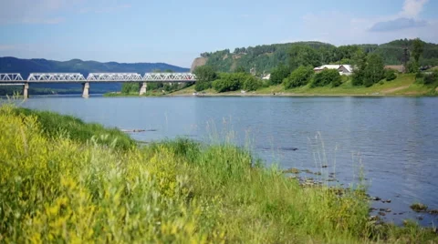 Mana river road bridge 05 Stock Footage 40091949