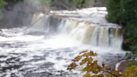 Manabezho Falls Stock Footage 73120267
