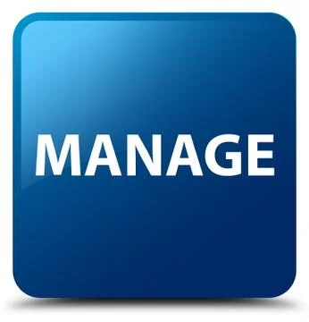 Manage blue square button イラスト素材