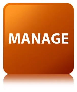 Manage brown square button イラスト素材