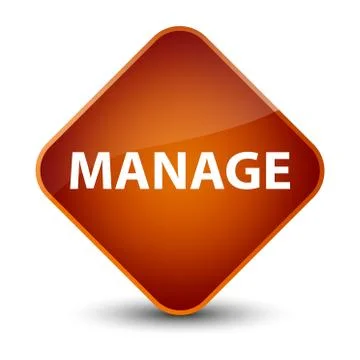 Manage elegant brown diamond button 스톡 일러스트