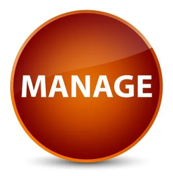Manage elegant brown round button 스톡 일러스트