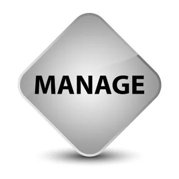 Manage elegant white diamond button 스톡 일러스트