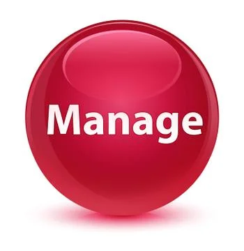 Manage glassy pink round button 스톡 일러스트