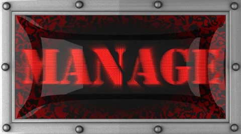 Manage on led Stockbeeldmateriaal 8751275