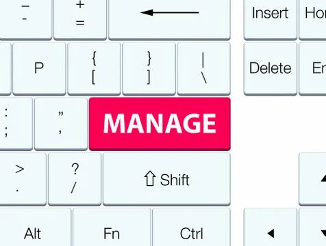 Manage pink keyboard button 스톡 일러스트
