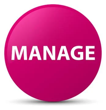 Manage pink round button 스톡 일러스트