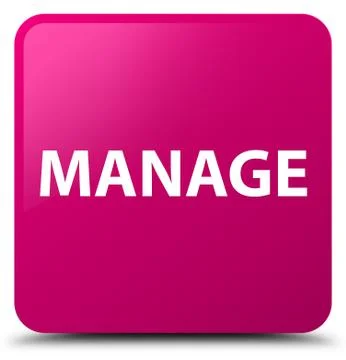 Manage pink square button 스톡 일러스트