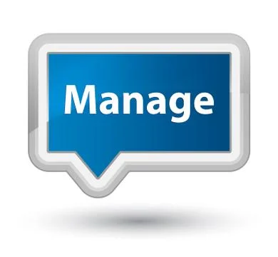 Manage prime blue banner button Illustrazione stock