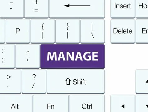 Manage purple keyboard button イラスト素材