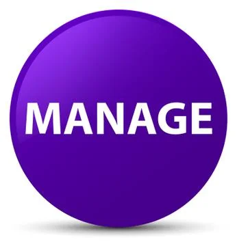 Manage purple round button 스톡 일러스트