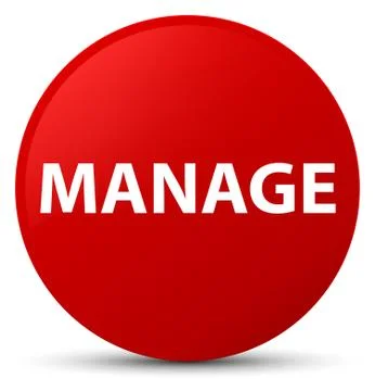 Manage red round button イラスト素材