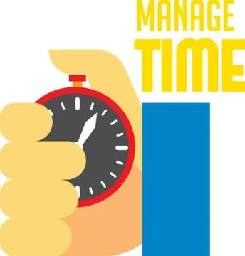 Manage Time Design Stock Illustration