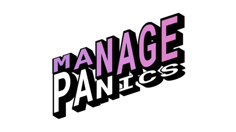 MANAGE vs PANICS, 3D Text Animation in Isometric View with Opposite Word Motion Vidéo 314263703