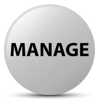 Manage white round button イラスト素材