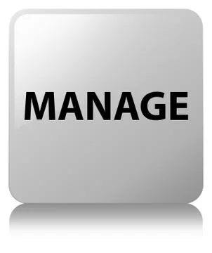 Manage white square button イラスト素材