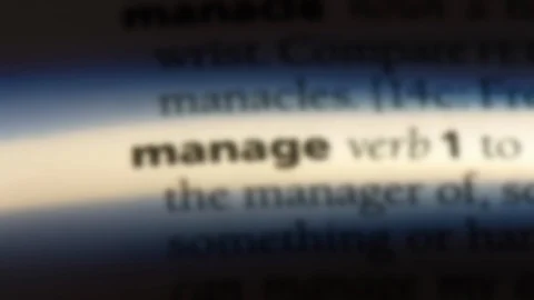 Manage word in a dictionary. Stock Footage 99563300