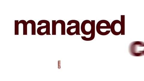 Managed care analysis animated word cloud. Stock Footage 70402566