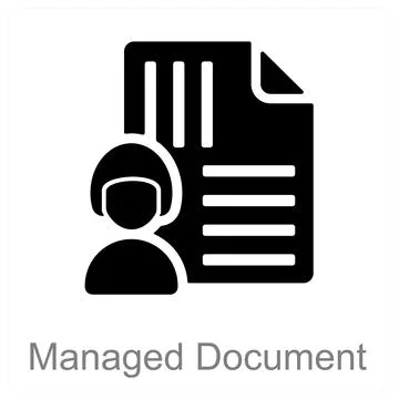 Managed Document Stock Illustration