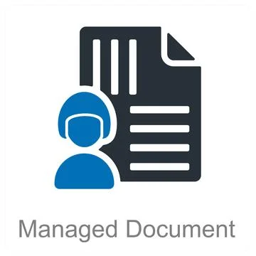 Managed Document Stock Illustration