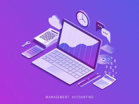 Management accounting Stock Illustration