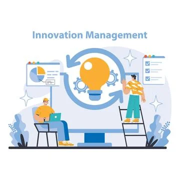 Management and support concept. Flat vector illustration. Stock Illustration