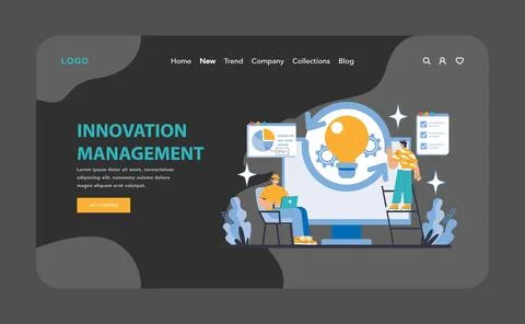 Management and support concept. Flat vector illustration. Stock Illustration
