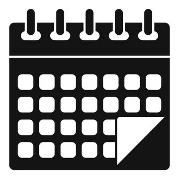 Management calendar icon, simple style Ilustração Stock