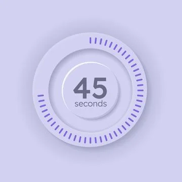 Management circular countdown seconds 스톡 일러스트